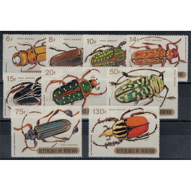 BURUNDI 1970 Insects (Airmail) 9v MNH**