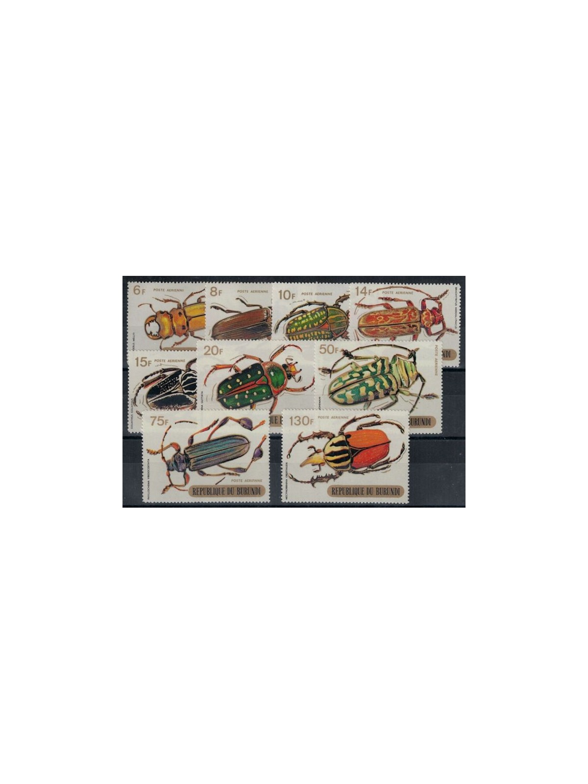 BURUNDI 1970 Insects (Airmail) 9v MNH**