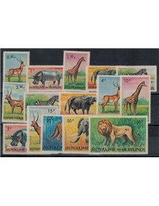 BURUNDI 1964 Fauna, animals 15v MNH**