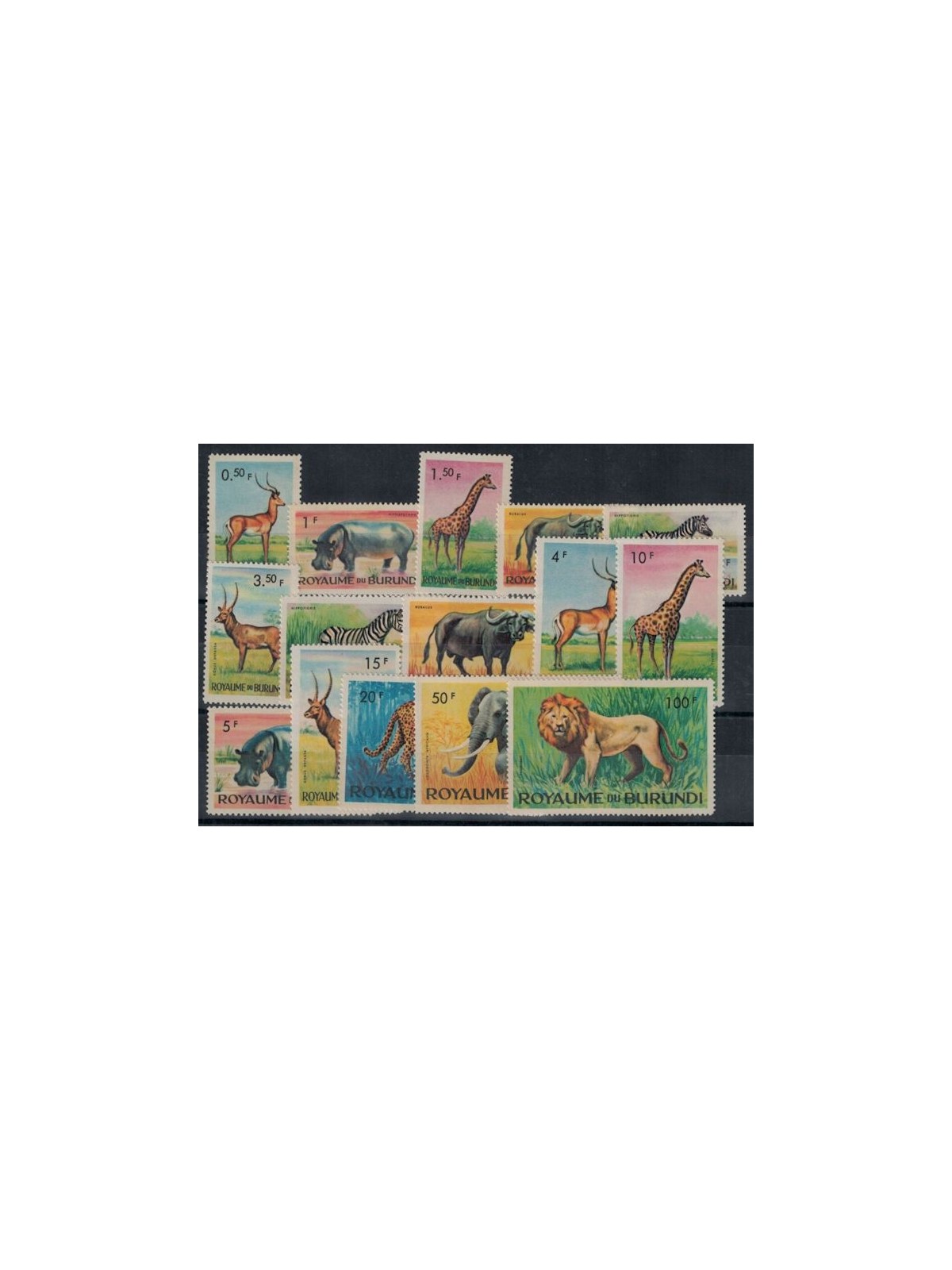 BURUNDI 1964 Fauna, animals 15v MNH**
