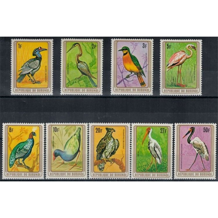 BURUNDI 1979 Fauna, uccelli 9v MNH**