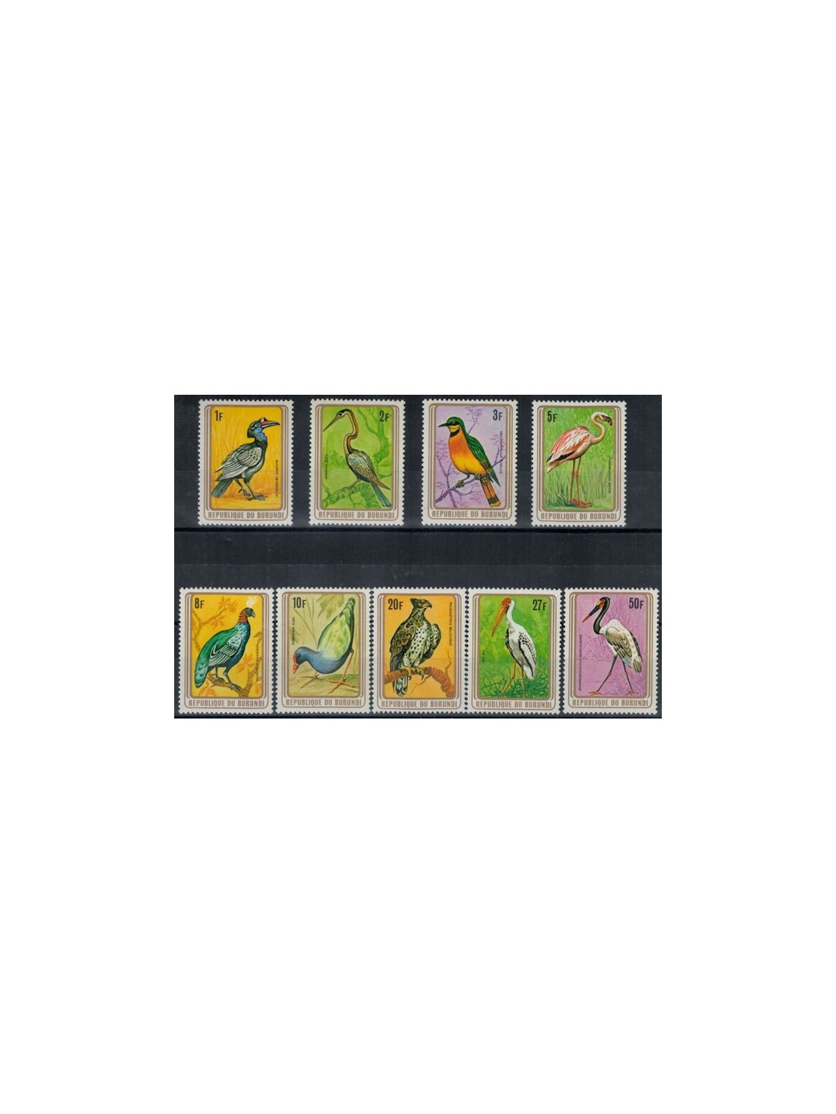 BURUNDI 1979 Fauna, uccelli 9v MNH**