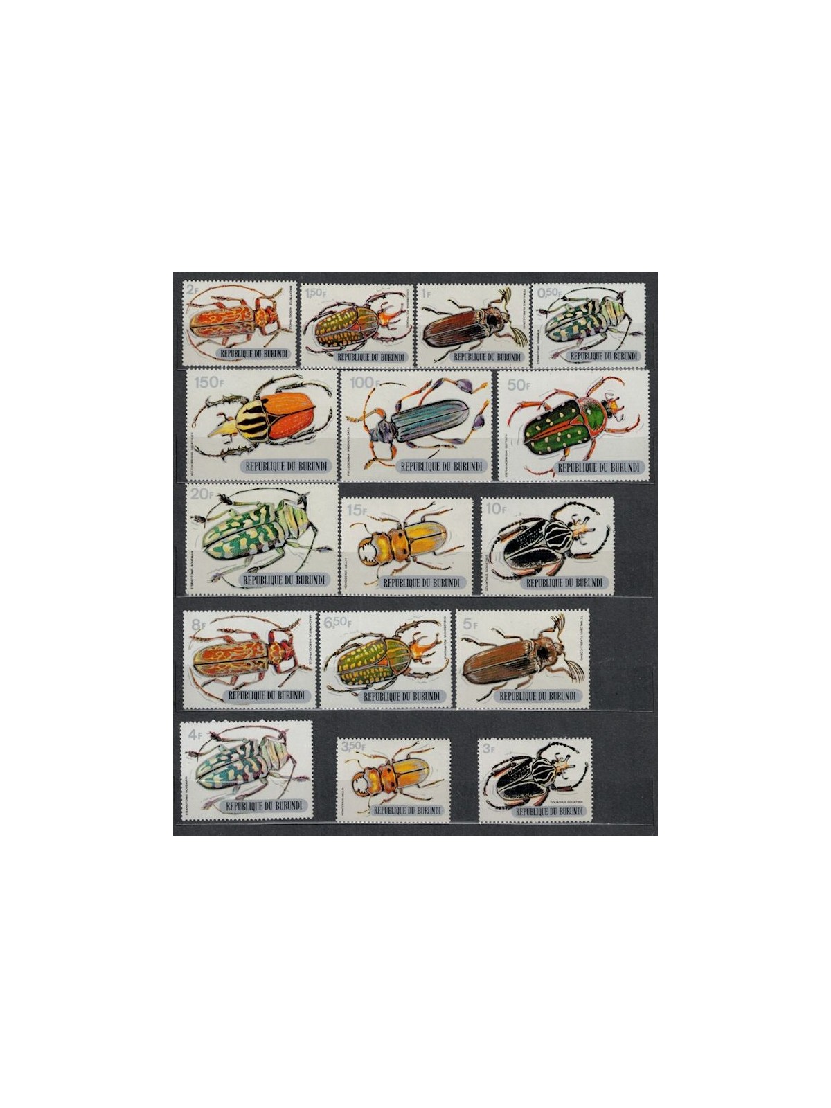 BURUNDI 1970 Insetti 16v MNH**
