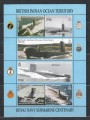 BRITISH INDIAN OCEAN TERRITORY 2001 Submarines 6v MNH**