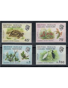 BRITISH INDIAN OCEAN TERRITORY 1971 Riserva naturale di Aldabra 4v MNH**