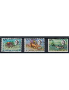 BRITISH INDIAN OCEAN TERRITORY 1970 Ordinary series 3v MNH**