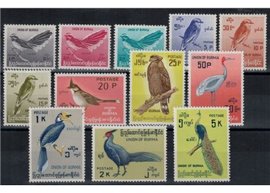 BURMA 1964 Uccelli - Birds 12 v