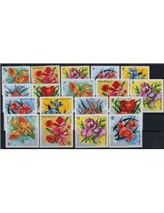 BURUNDI 1972 Flowers, orchids 18v MNH**
