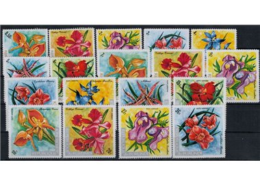 BURUNDI 1972 Flowers, orchids 18v MNH**