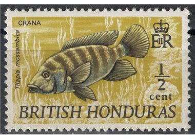 BRITISH HONDURAS 1971 Fauna marina, pesci MNH**