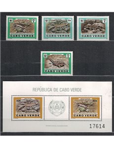 CAPE VERDE 1986 WWF, Endangered species 4 v + 1 s/s