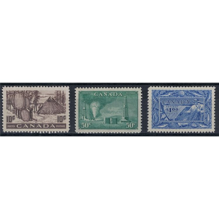 CANADA 1950-51 Industrialisation 3v MNH**