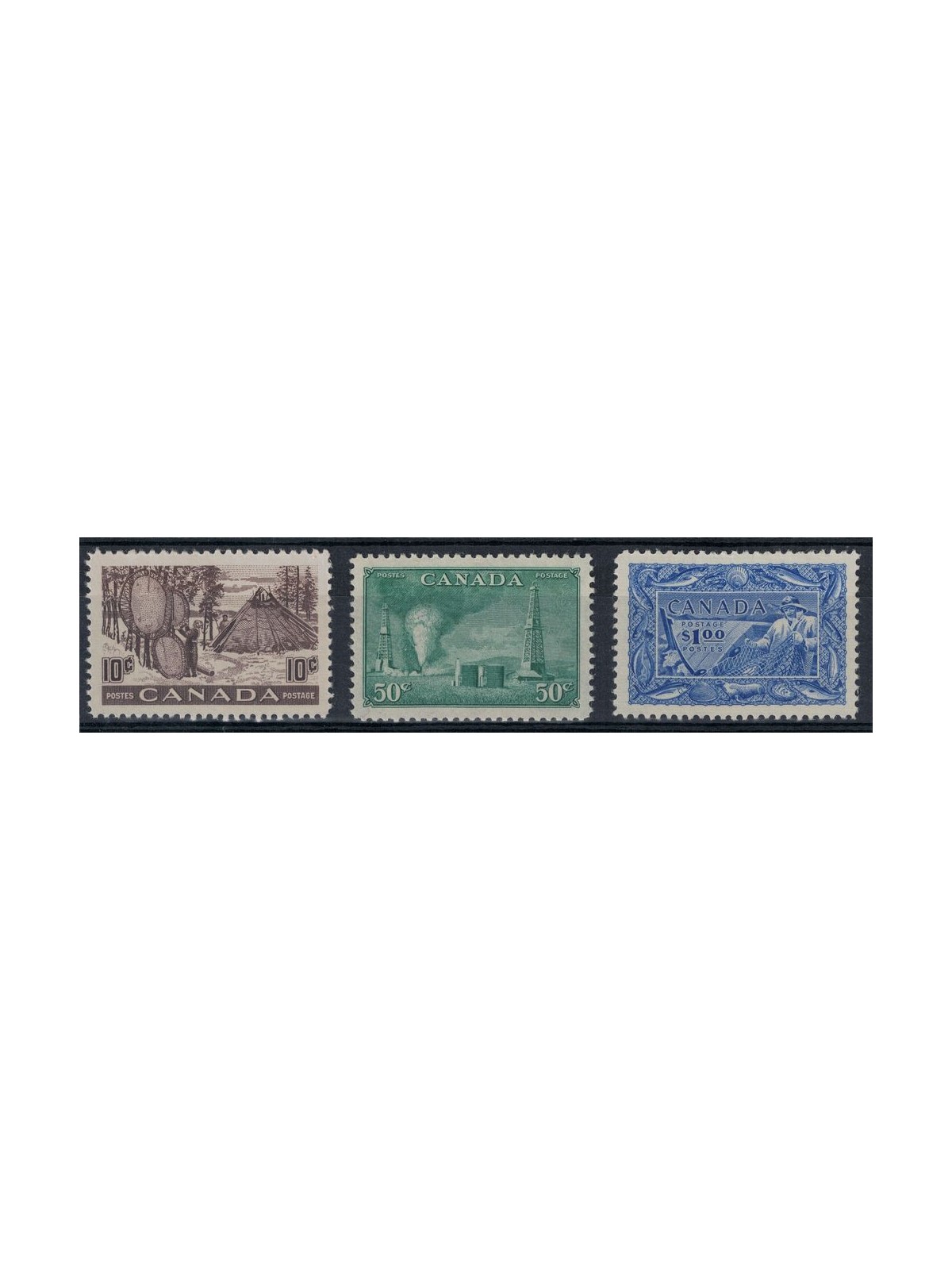 CANADA 1950-51 Industrializzazione - Industrialization 3v MNH**