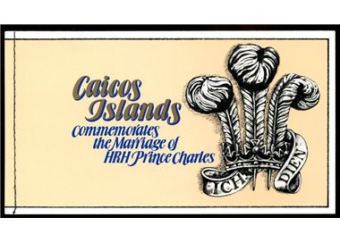 CAICOS ISLANDS 1981 Charles and Diana Royal Wedding 1 booklet MNH**
