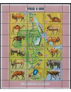 BURUNDI 1970 Animals of the Nile 36v MNH**