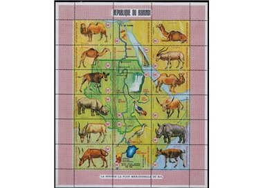 BURUNDI 1970 Animals of the Nile 36v MNH**