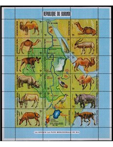 BURUNDI 1970 Animali del Nilo 36v MNH**