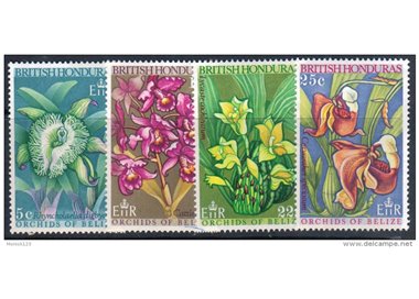 BRITISH HONDURAS 1969 Orchids of Belize 4v MNH**