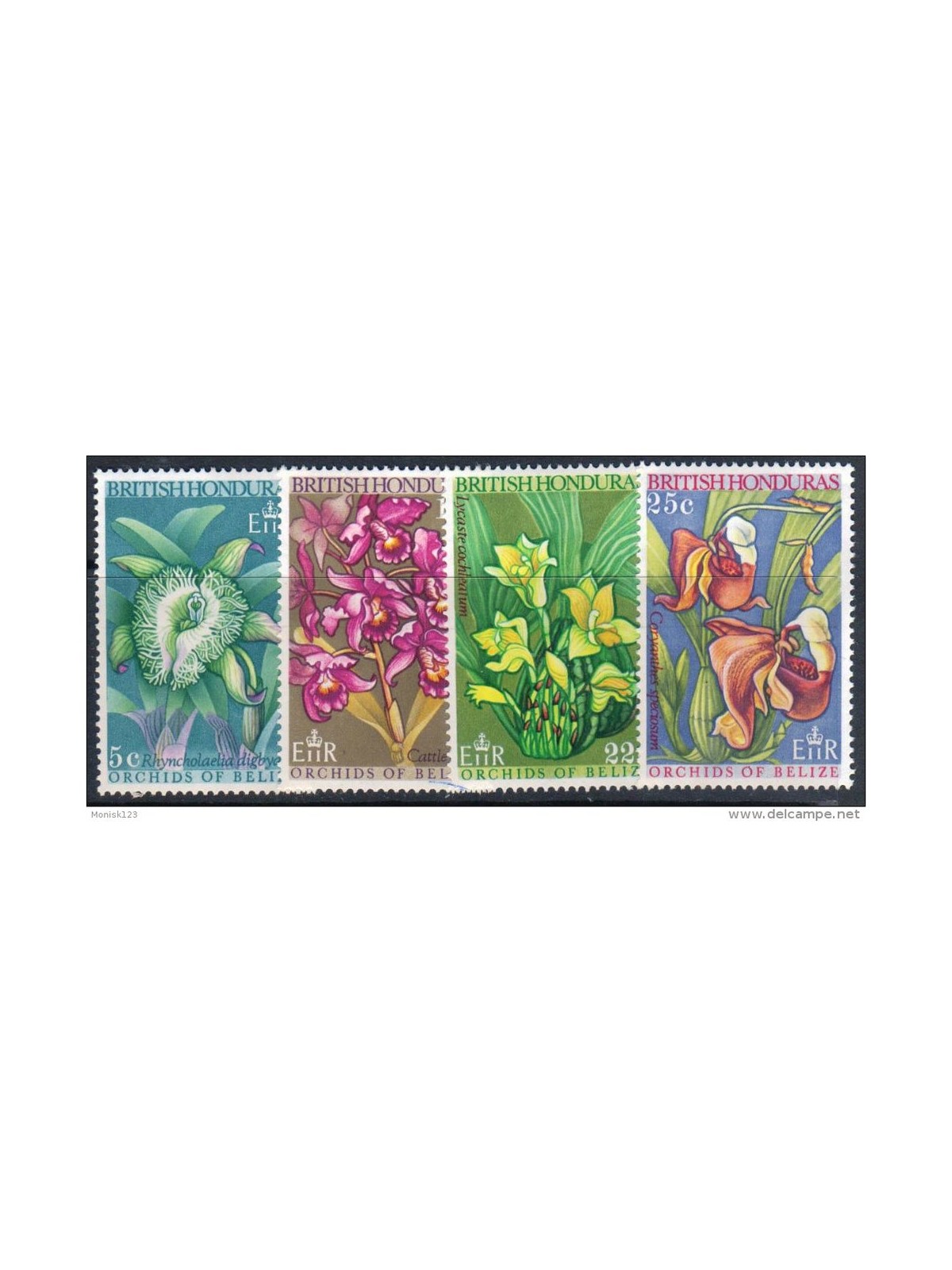 BRITISH HONDURAS 1969 Orchids of Belize 4v MNH**