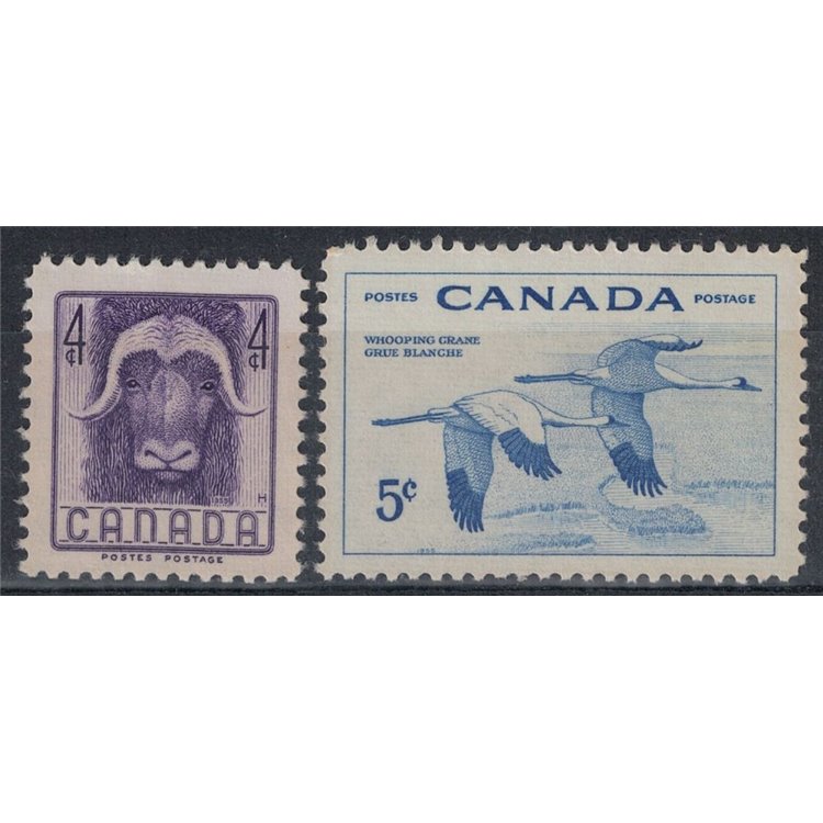 CANADA 1955 Wildlife Conservation 2v MNH**