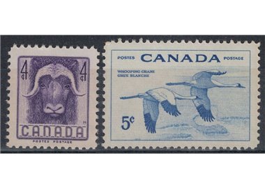 CANADA 1955 Salvaguardia della fauna 2v MNH**