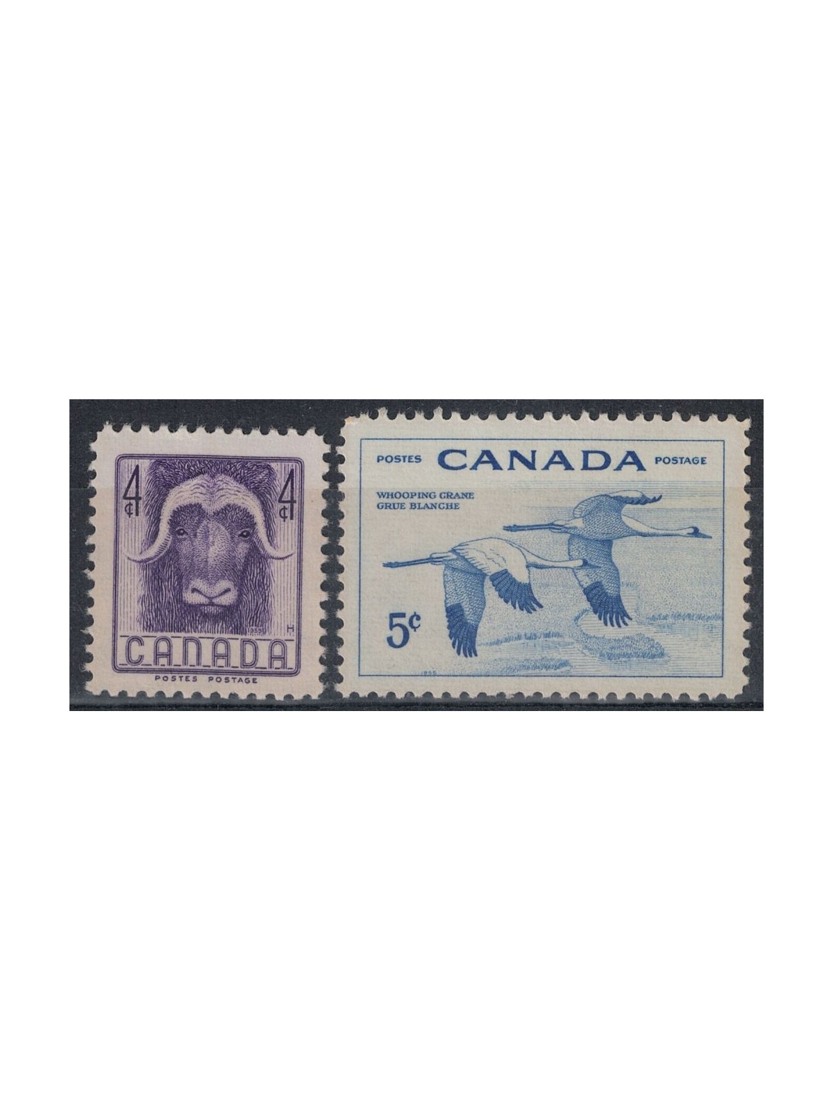 CANADA 1955 Wildlife Conservation 2v MNH**