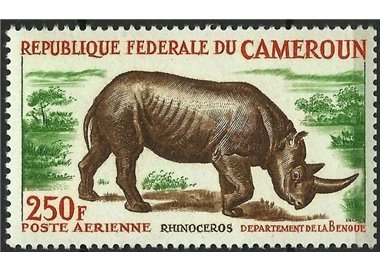 CAMERUN 1962-64 Rinoceronte, posta aerea MNH**