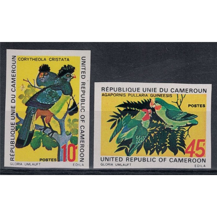CAMEROON 1972 Birds (not serrated) 2v MNH**