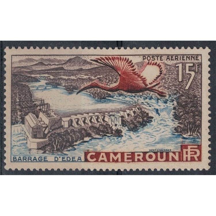 CAMEROON 1953 Edea Dam, Airmail MNH**