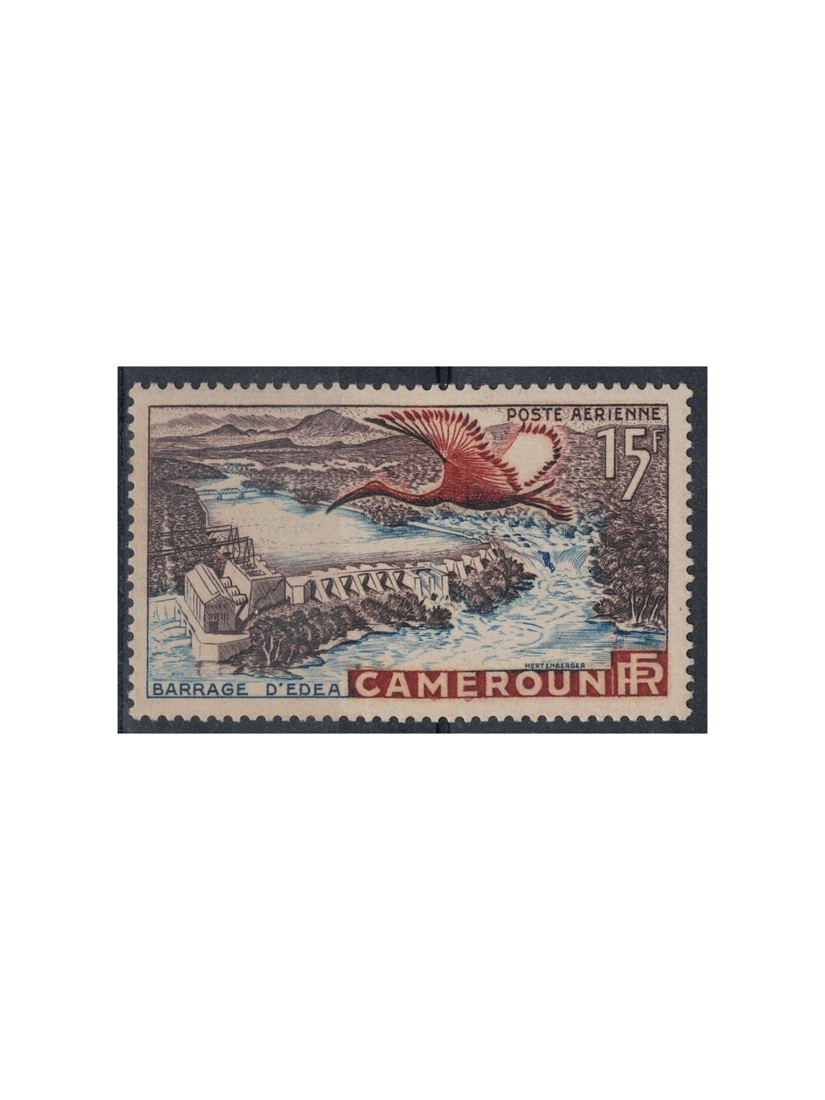 CAMEROON 1953 Edea Dam, Airmail MNH**
