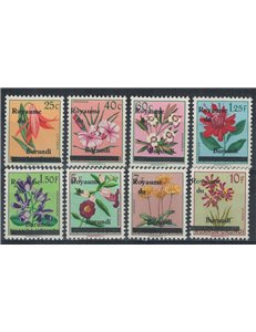 BURUNDI 1962 Flora, flowers 8v MNH**