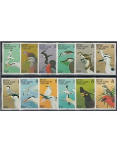 BRITISH INDIAN OCEAN TERRITORY 1990 Fauna, uccelli 12v MNH**