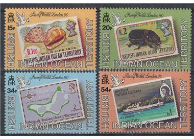 BRITISH INDIAN OCEAN TERRITORY 1990 Expo London 4v MNH**