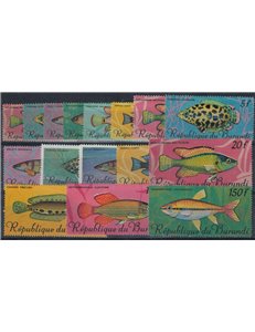 BURUNDI 1967 Marine fauna, fish 16v MNH**