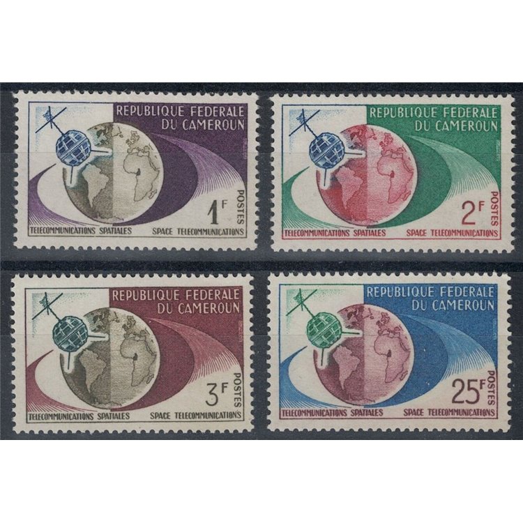 CAMEROON 1963 Space Telecommunications 4v MNH**
