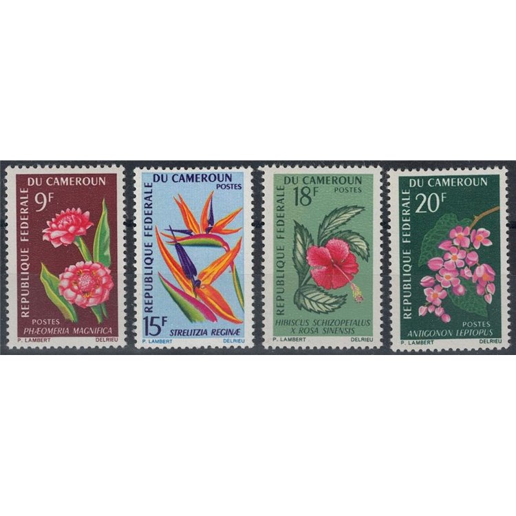 CAMEROON 1966-67 Various flowers 4v MNH**