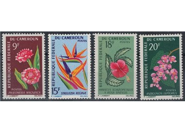 CAMERUN 1966-67 Fiori diversi 4v MNH**