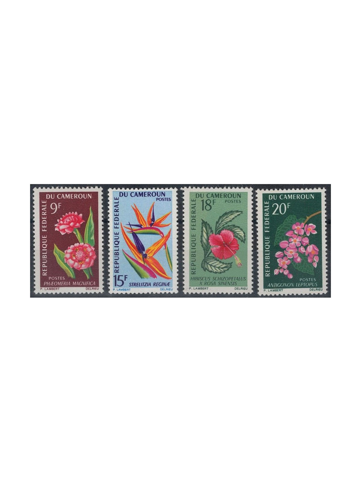 CAMEROON 1966-67 Various flowers 4v MNH**