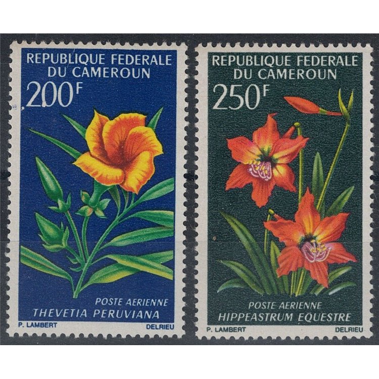 CAMEROON 1967 Various flowers, airmail 2v MNH**
