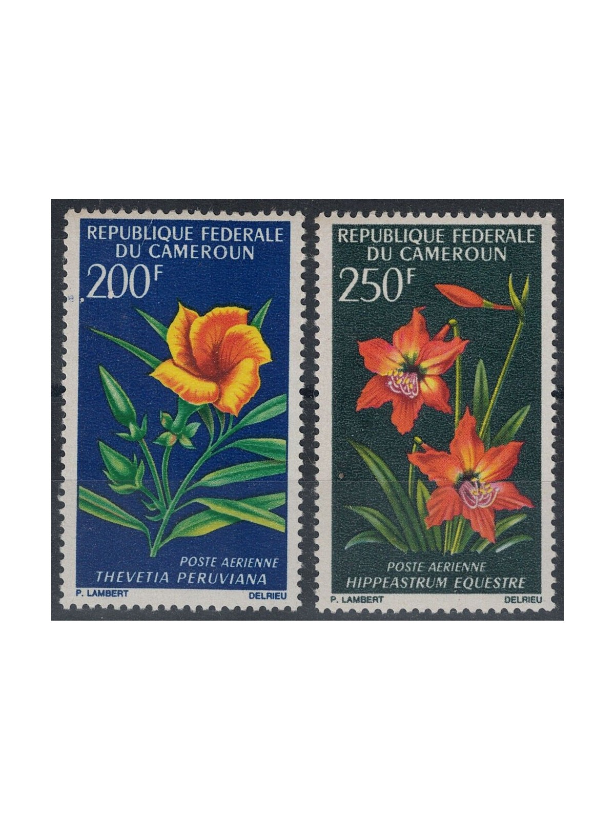 CAMEROON 1967 Various flowers, airmail 2v MNH**