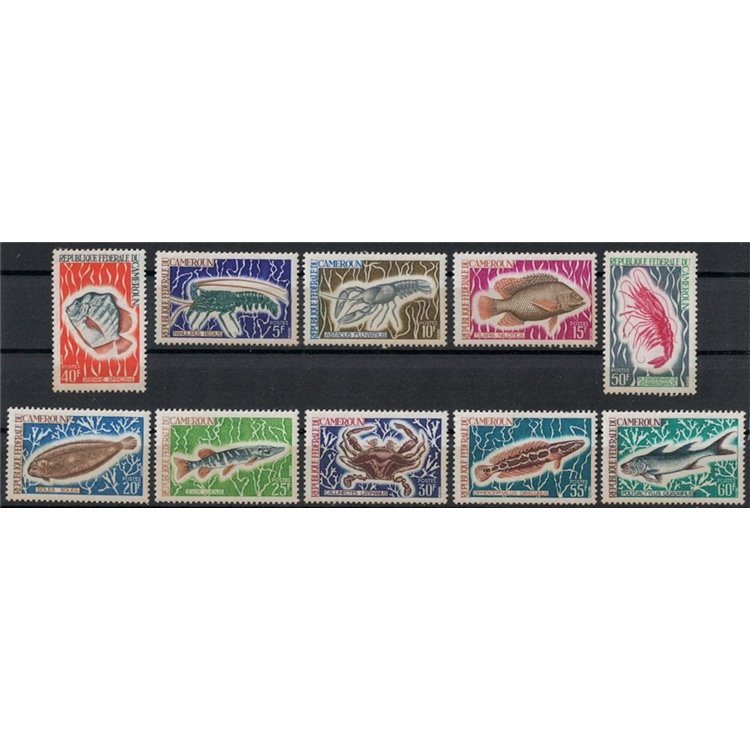 CAMEROON 1968 Marine fauna 10v MNH**