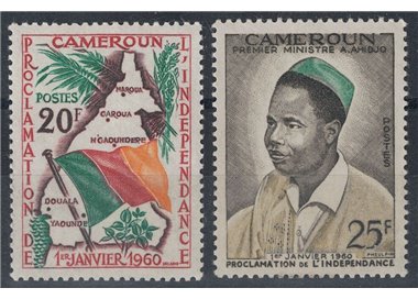 CAMERUN 1960 Proclamazione dell'Indipendenza 2v MNH**