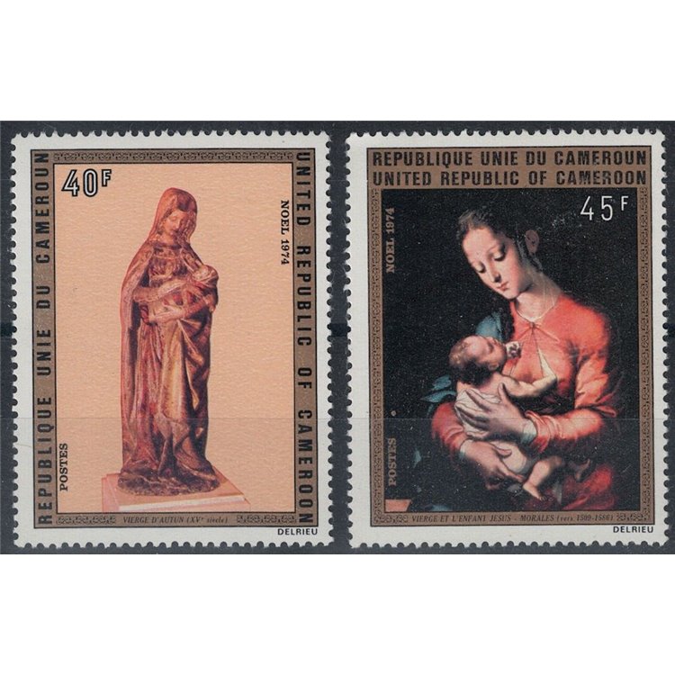 CAMEROON 1974 Christmas 2v MNH**