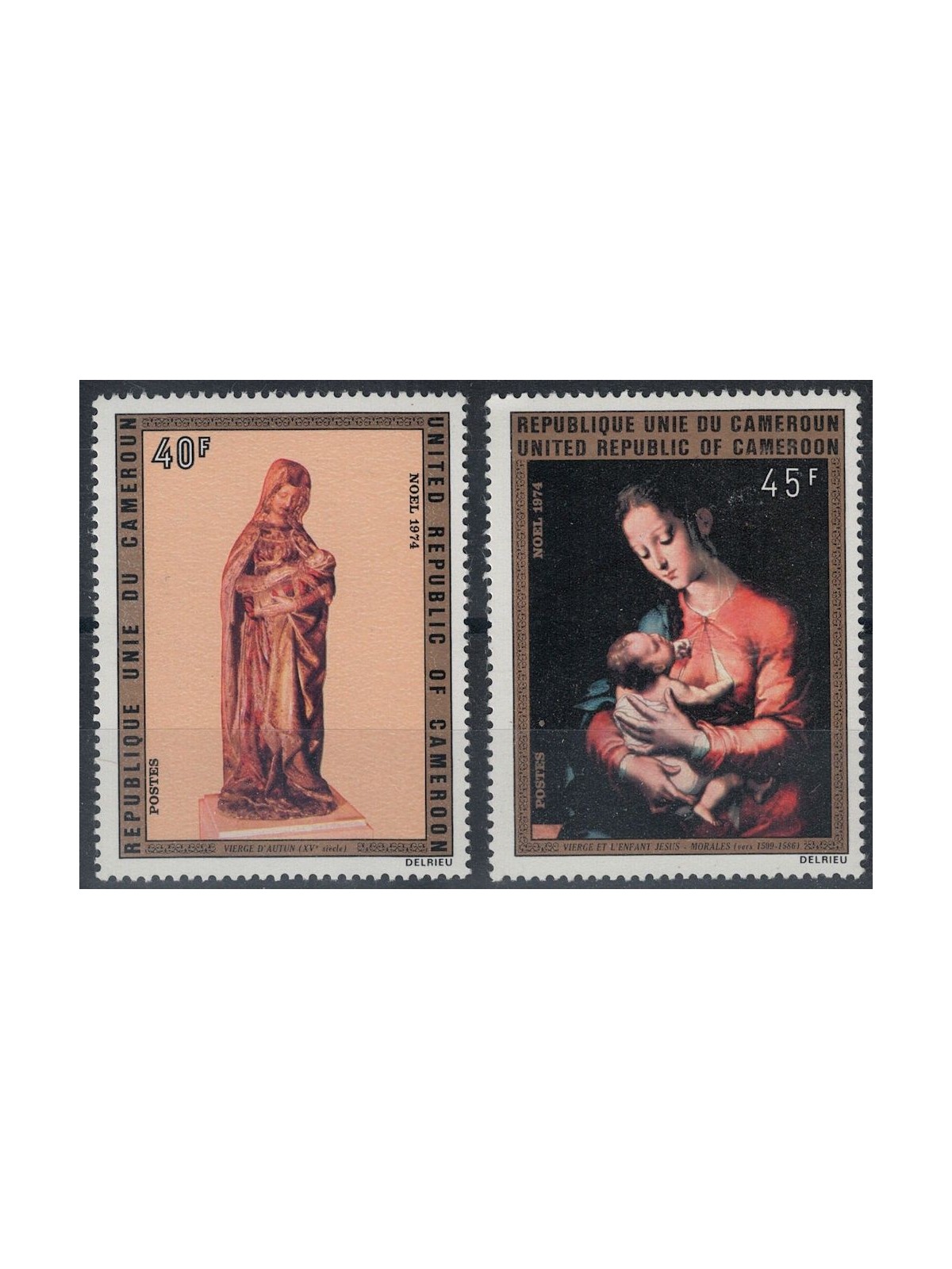 CAMEROON 1974 Christmas 2v MNH**