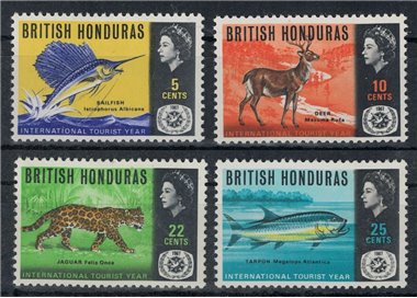 BRITISH HONDURAS 1967 Year of Tourism 4v MNH**