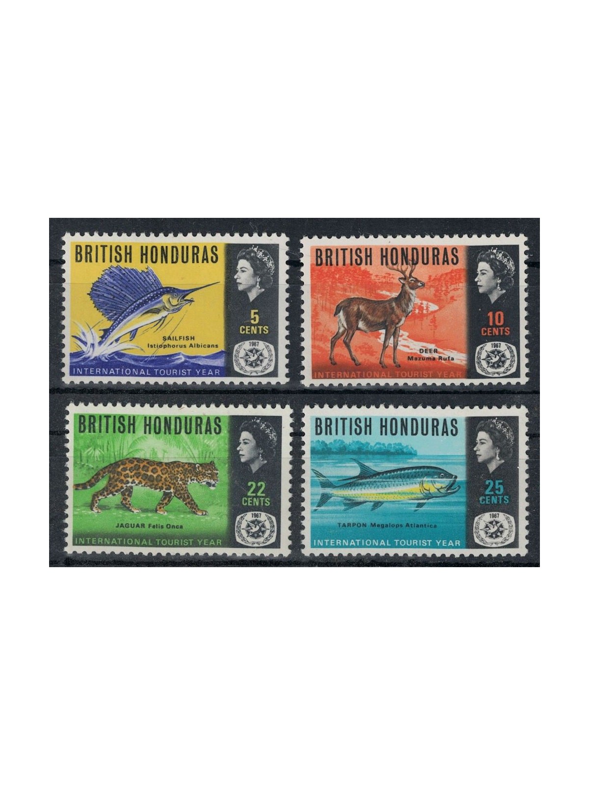 BRITISH HONDURAS 1967 Year of Tourism 4v MNH**