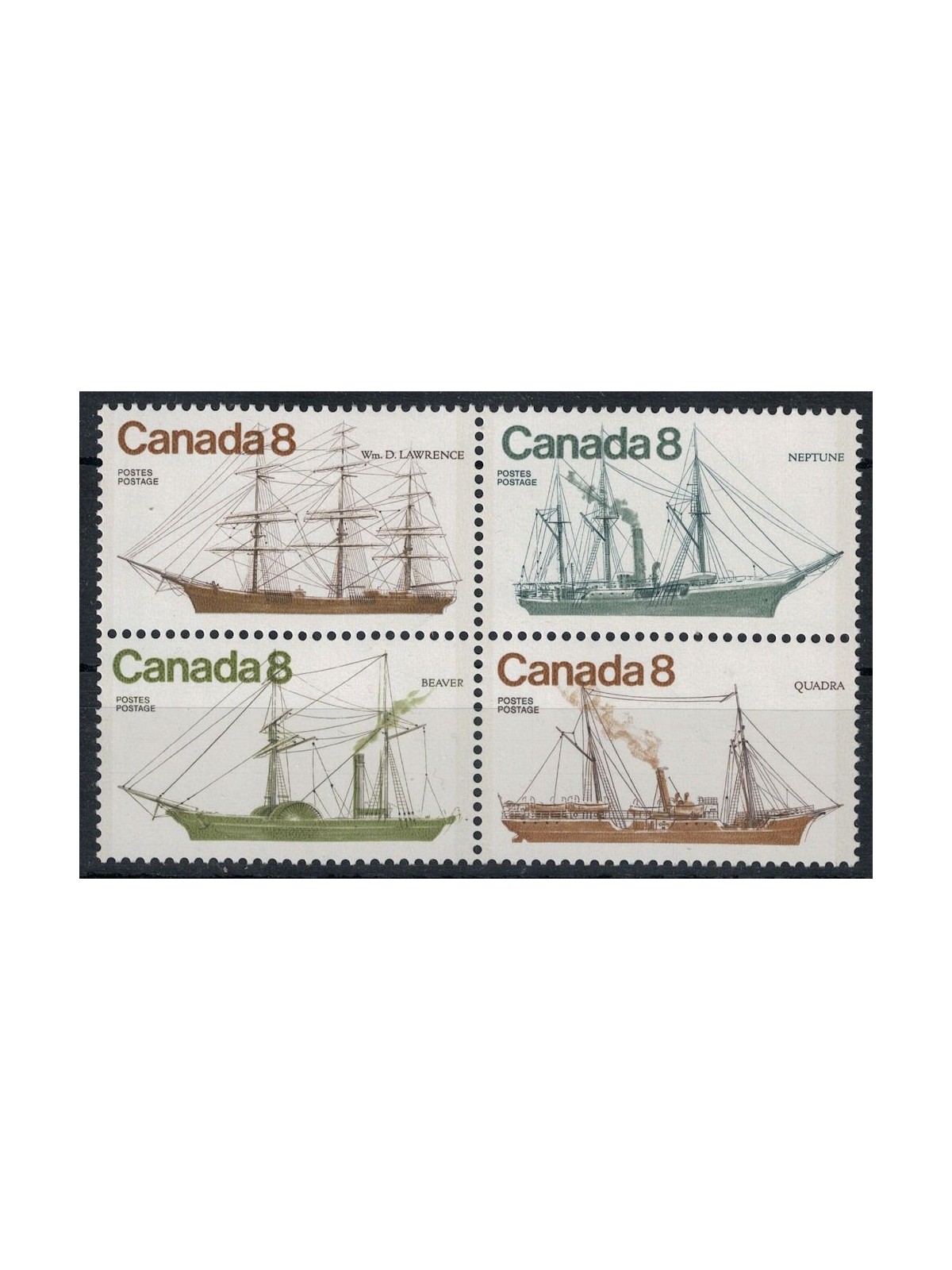 CANADA 1975 Canadian Ships 4v MNH**