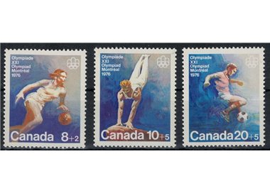 CANADA 1976 Giochi olimpici 3v MNH**