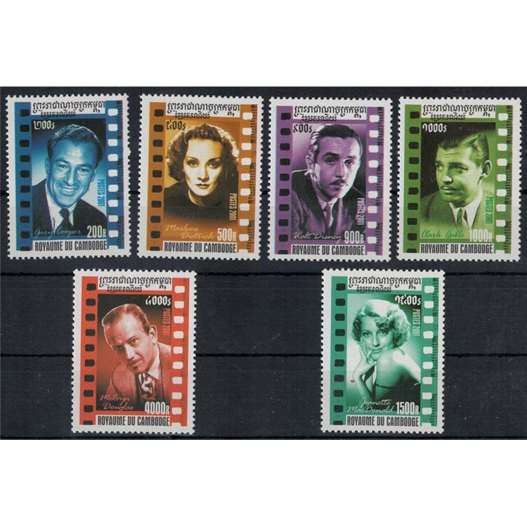 CAMBODIA 2001 Cinema 6v MNH**