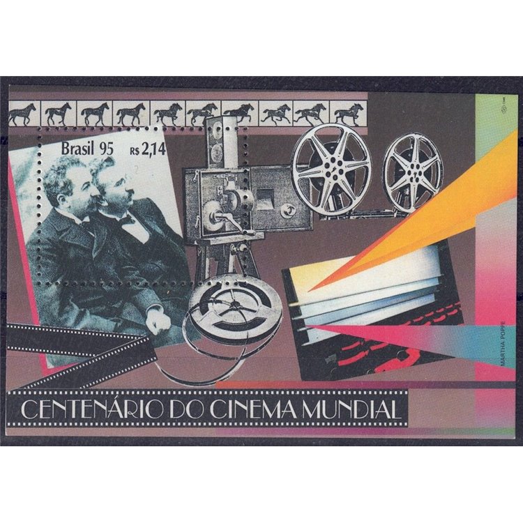 BRASILE 1995 Centenario del Cinema BF MNH**